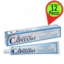 Toothpaste Plate&Caries Pasta del Capitano Pack of 12 Packs of 75 Milliliters Each