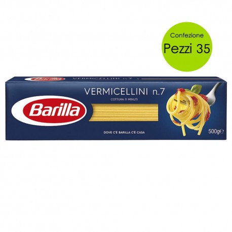 Multipack 35 Pezzi Barilla Vermicellini n 7 Pasta Italiana 500 grammi Cad