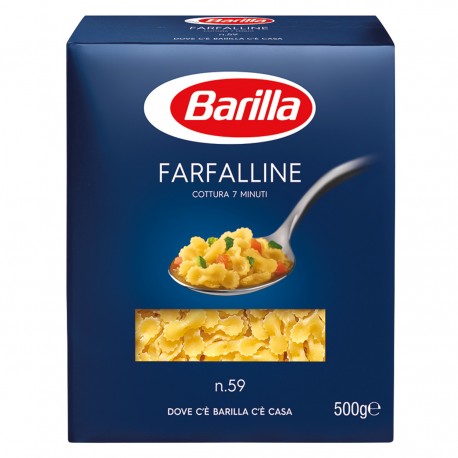 BARILLA I Classici Farfalline N. 59 Cottura 8 Minuti 500 Grammi