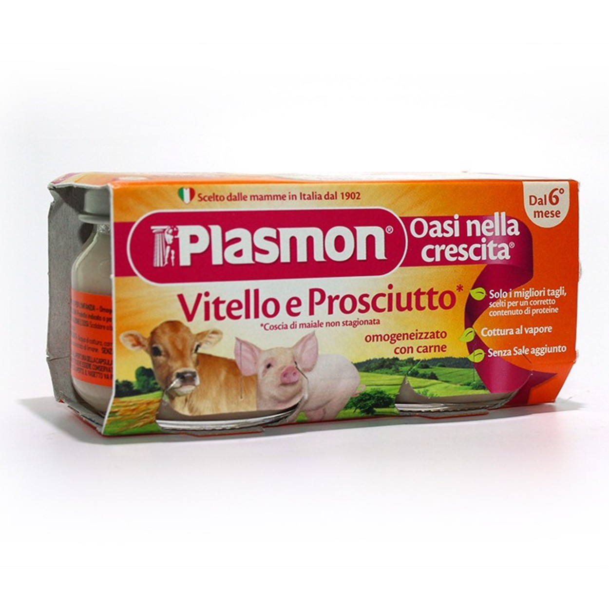 Plasmon Omogeneizzato al Prosciutto (2 x 80g) a € 1,70 (oggi)