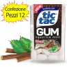 Tic Tac Gum Gusto Liquorice Mint Confezione 12 Pacchi di Tic Tac da 17,5 grammi Ciascuno
