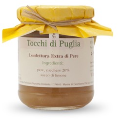 Confettura Extra di Pere Tocchi di Puglia in Vasetto da 260 grammi
