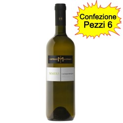 Castello Monaci Simera Chardonnay Salento IGT 750 ml Pack of 6 Bottles