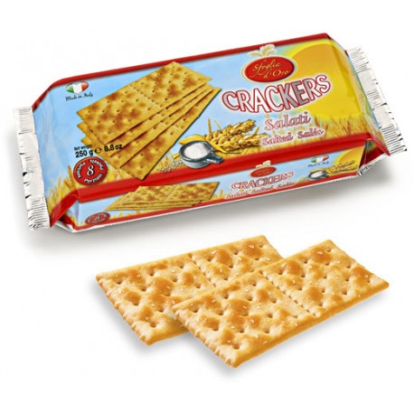CRICH Crackers Salted surface in Pack of 250 grams - Buonitaly