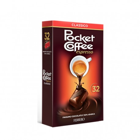 Ferrero Pocket Coffee Espresso Classico Confezione da 32 Pezzi 400 Grammi