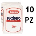Sadam Zucchero Semolato Confezione Da 10 Sacchetti Da 1 Chilogrammo Ciascuno
