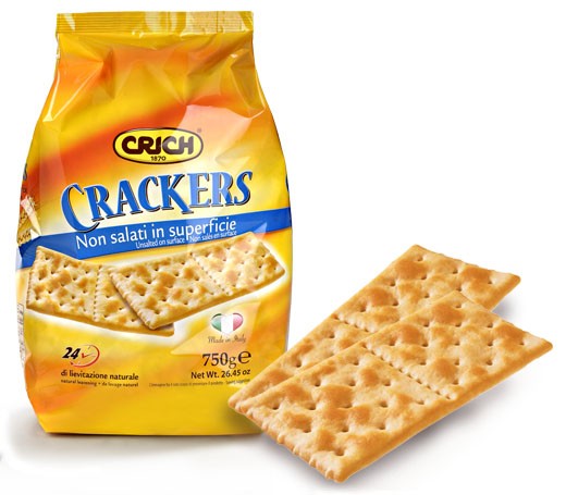 CRICH Crackers non Salati in Superficie in Sacchetto da 750 Grammi -  Buonitaly
