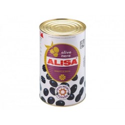 ALISA BLACK OLIVES WHOLE CAN GR.425