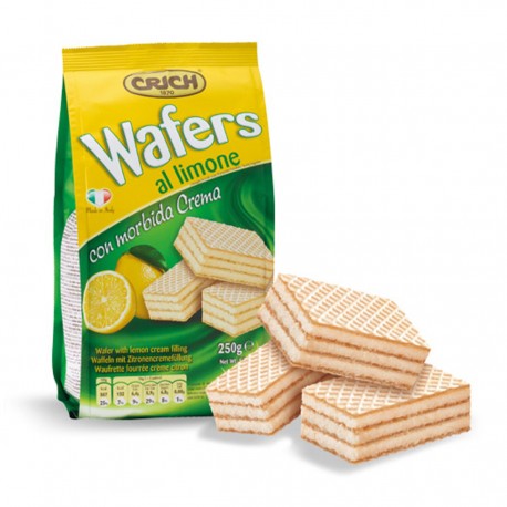 CRICH Wafers Lemon Flavour Pack In Bag 250 Grams