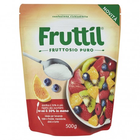 Fruttil Fruttosio Puro Confezione in Busta da 500 Grammi
