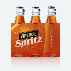 Aperol Spritz Aperitivo poco Alcolico in Confezione da 24 Bottiglie di Vetro da 175 Millilitri