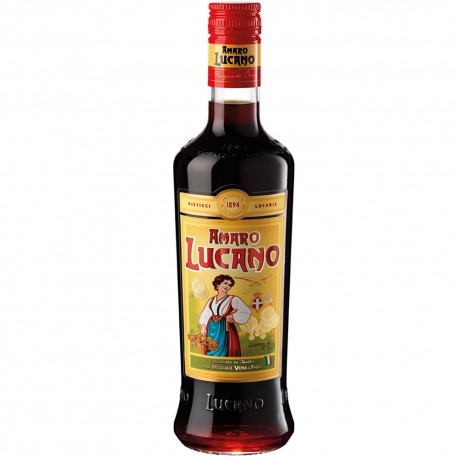 Amaro Lucano da 0,70 cl Tradizione Italiana Amari Liquore a Base Di Erbe In Bottiglia Di Vetro