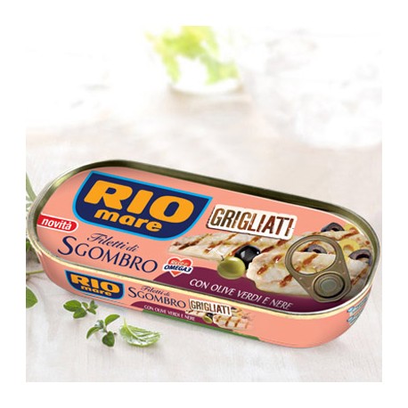 Rio Mare Filetti di Sgombro Grigliati con Olive Grammi 120