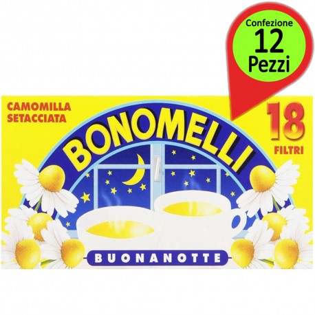 Bonomelli Camomilla Sifted Pack of 12 Packs of 18 Flitri Each
