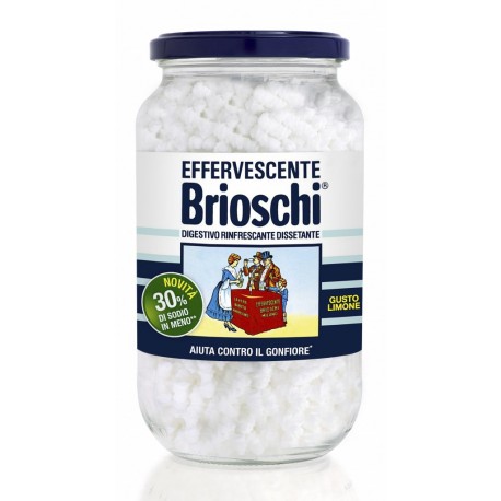 BRIOSCHI Effervencente Digestive Refreshing Thirst quencher at Taste Lemon Package In 250 gram jar