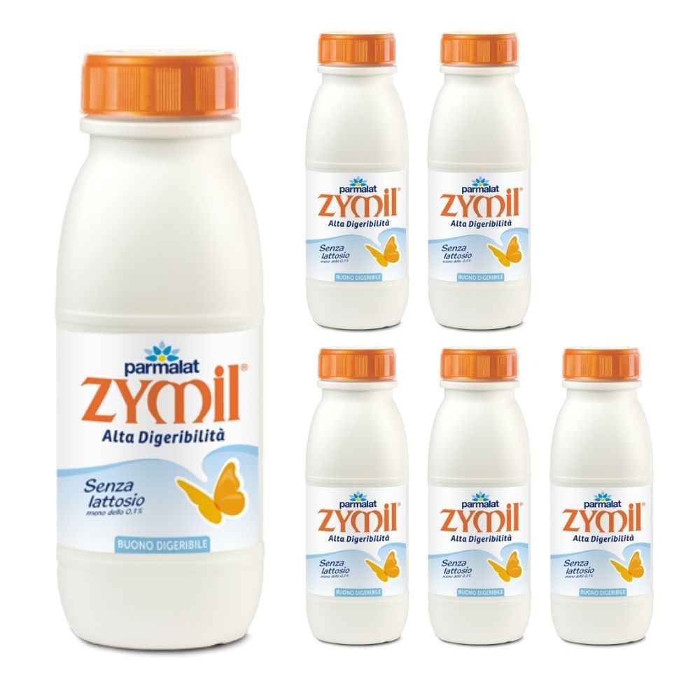 Parmalat Latte UHT Zymil 1% DI GRASSI 6 bottiglie da lt. 0.50 - Buonitaly