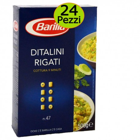 Pasta Barilla Ditalini Rigati n 47 Pezzi 24 Grammi 500 cadauna