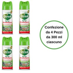 Citrosil Spray Disinfettante agli Agrumi Home Protection Confezione da 4 Pezzi da 300 ml