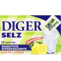 DIGER SELZ Digestivo Effervescente Gusto Limone Confezione Da 12 Bustine