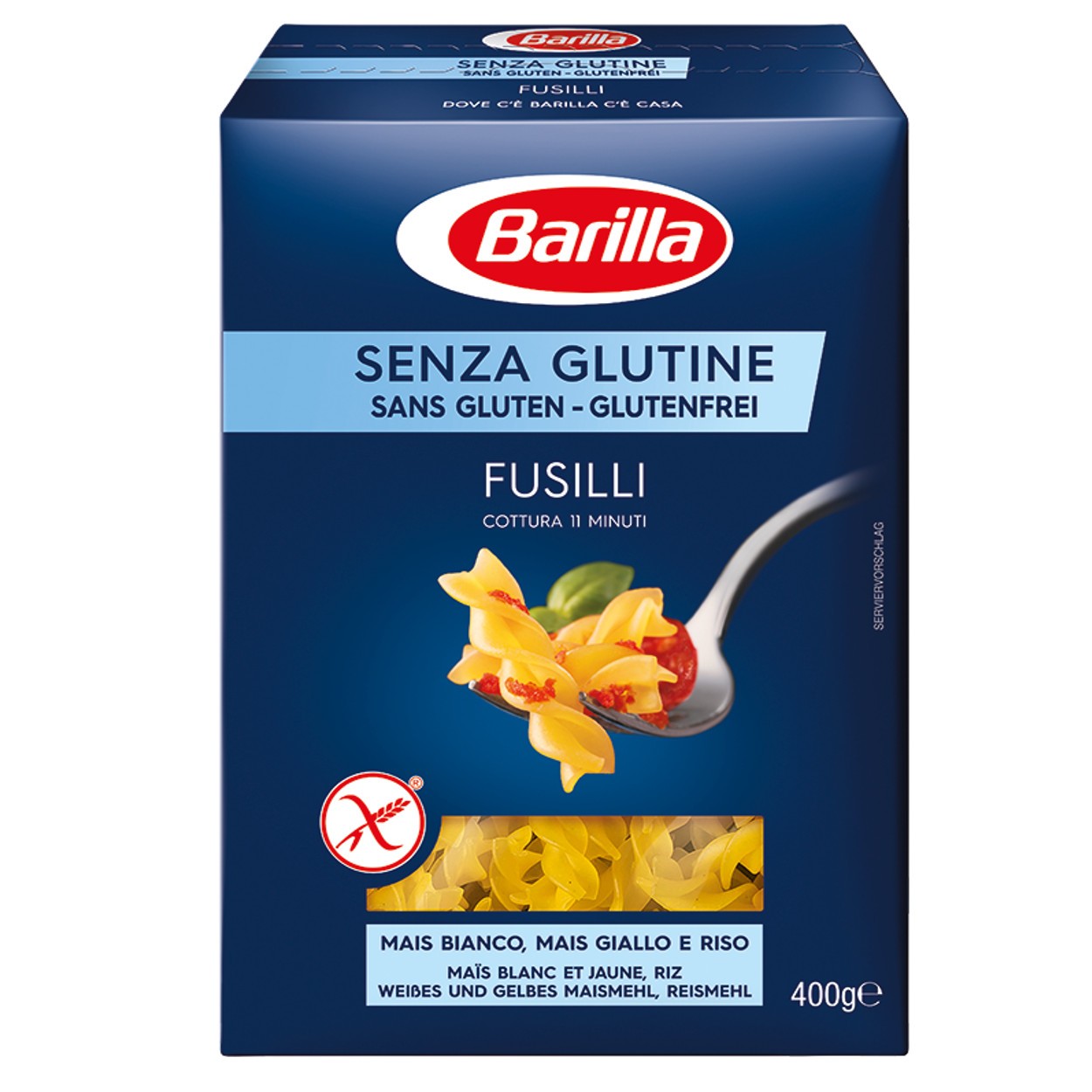 BARILLA Fusilli Senza Glutine Cottura 11 Minuti 400 Grammi - Buonitaly