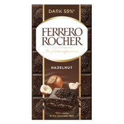 Ferrero Rocher Original Tavoletta di Cioccolato Fondente con Nocciole da 90 grammi