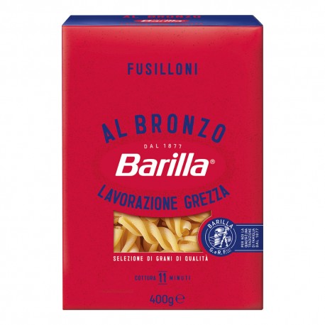 Barilla Fusilloni Pasta Trafilata al Bronzo Confezione da 400 grammi