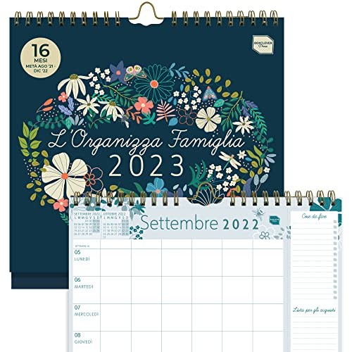 L'Organizza Famiglia Planner Settimanale Calendario 2022 2023 - Buonitaly