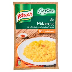 Risotto alla Milanese 100% 175 g Riso italiano 2 porzioni pronte in 15 minuti KNORR