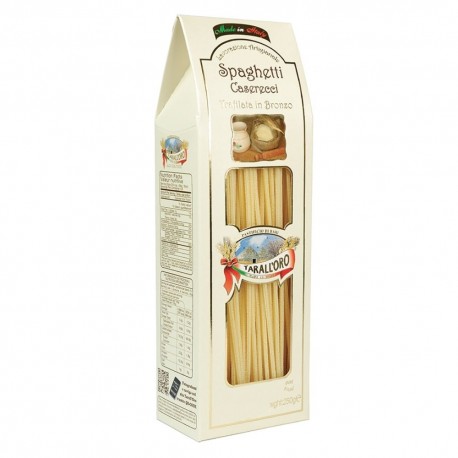 Tarall'Oro Spaghetti Al Nero Di Seppia Pasta Trafilata Al Bronzo In Confezione Da 250 Grammi