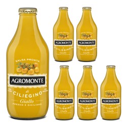 Agromonte Salsa Pronta di Ciliegino Giallo 6 Bottiglie da 330 grammi