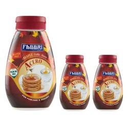 Fabbri Acero Salsa Sciroppo D'Acero Top Per Pancake E Yogurt 3 Da 220 grammi