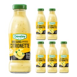 Develey Dressing Citronette 6 Bottiglie di Vetro da 230 ml