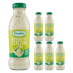Devely Dressing Tzatziki 6 Bottigliette di Vetro da 230 ml
