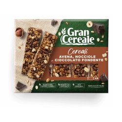 Gran Cereale Barrette Cereali Avena Nocciole Cioccolato Fondente da 135 grammi