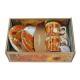 Carmani - Set di 2 tazzine da caffè con piattino, con "Girasoli" di Vincent Van Gogh, 125 mL