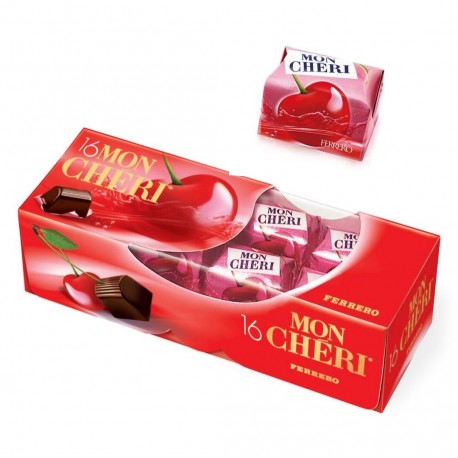Ferrero  Mon Cheri  Confezione Da 16 Cioccolatini  168 Grammi