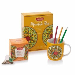 Neavita Mandala Box - Mug + Infuso Scacciapensieri+ Mandala Kit Disegni e Colori