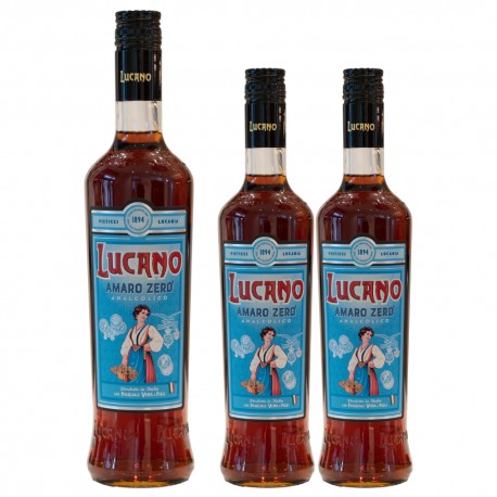 Amaro Lucano Zero Analcolico 3 Bottiglie da 70 cl