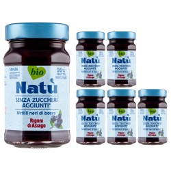 Rigoni di Asiago Natu Bio Mirtilli Neri Senza Zuccheri Aggiunti 6 da 240 grammi