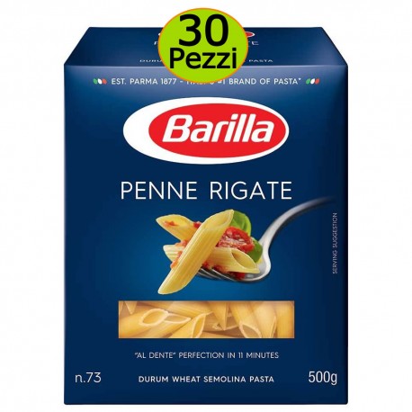 Pasta Barilla Penne Rigate n 73 Mutipack 30 Pezzi 500 Grammi cadauna
