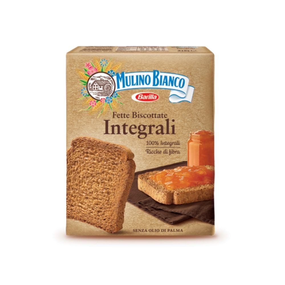 Oh om Orphan Mulino Bianco Sliced Biscuits The Integral Pack of 315 Grams - Buonitaly