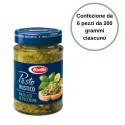 Barilla Pesto Rustico Basilico e Zucchine Confezione da 6 Pezzi da 200 grammi