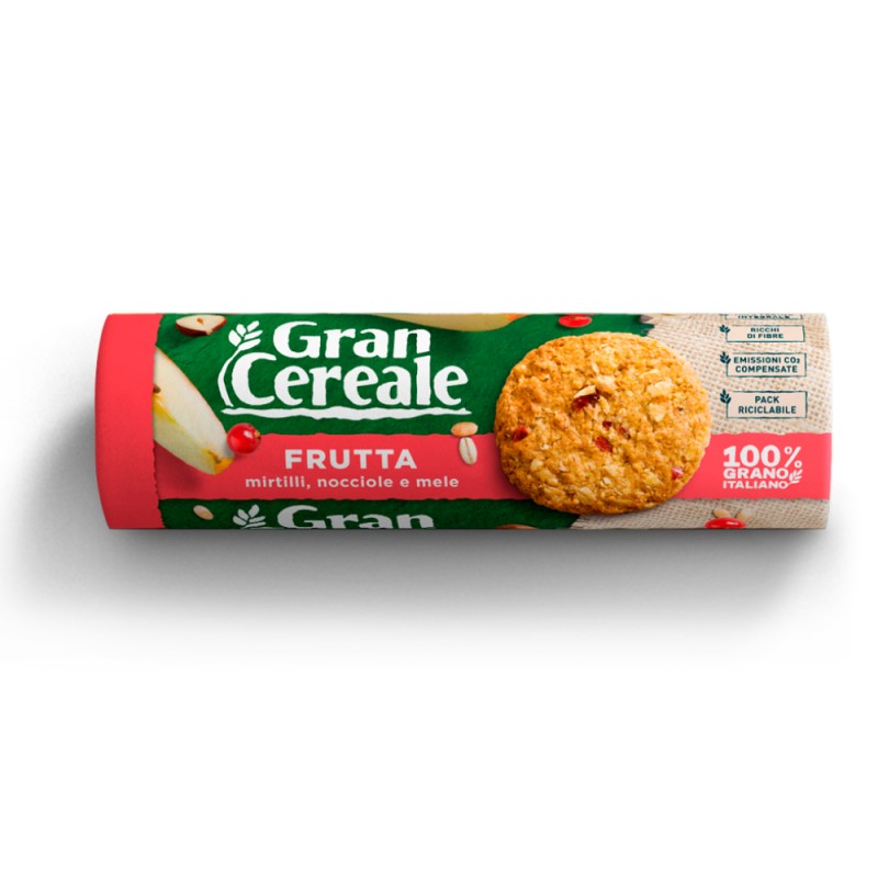 Barilla Gran Cereale Biscotto Croccante Alla Frutta 250 Grammi - Buonitaly