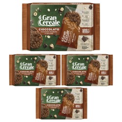 Barilla Gran Cereale Biscotto Con Cioccolato E Nocciole 4 Pezzi Da 216 Grammi
