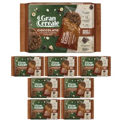 Barilla Gran Cereale Biscotto Con Cioccolato E Nocciole 8 Pezzi Da 216 Grammi