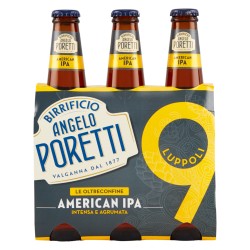 Birrificio Angelo Poretti Birra 9 Luppoli American IPA Confezione 3x33 cl