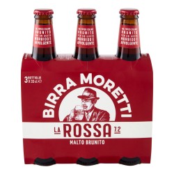 Birra Moretti La Rossa Tre Malti Confezione Bottiglie 3x33 cl