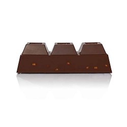 Blocchetto di Cioccolato Fondente Extra con Nocciole Piemonte IGP Intere 150g - Formato di Taglio - Senza Glutine