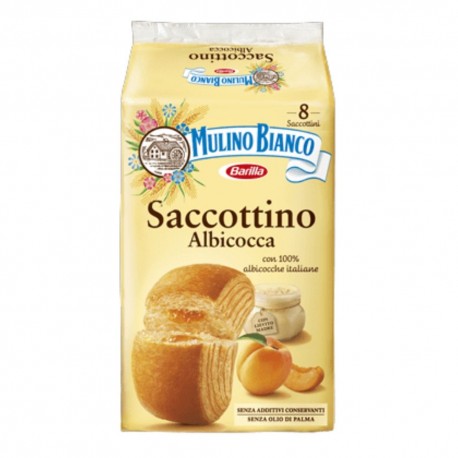 Mulino Bianco Saccottino All'Albicocca In Confezione Da 8 Saccottini - 336 Grammi Totali