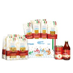 Armando Grano & Pomodoro Gift Box Pasta 12 Pacchi e 2 Confezioni di Datterini 